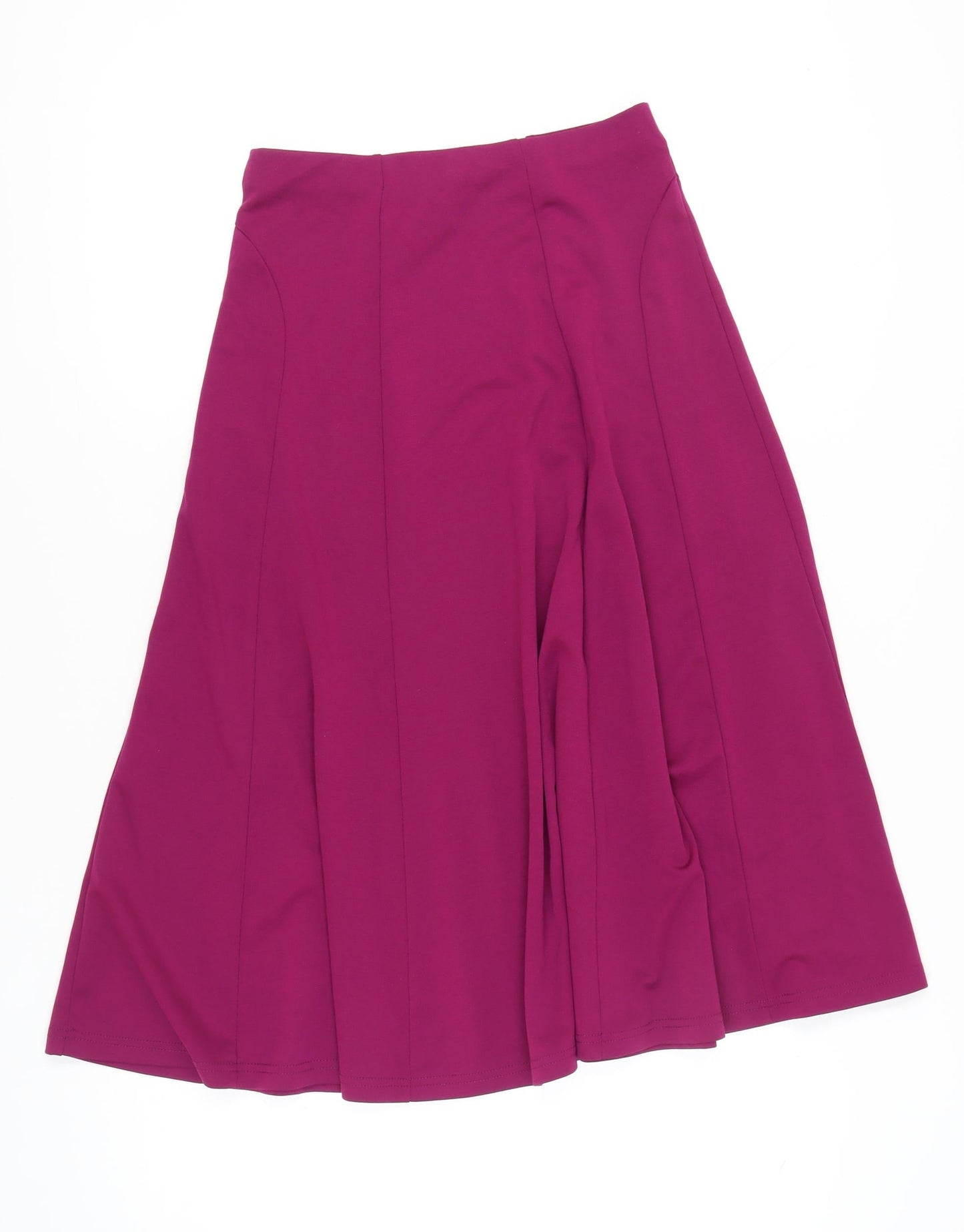 Damart Women’s Purple A-Line Stretch Knee Length Skirt Size 12