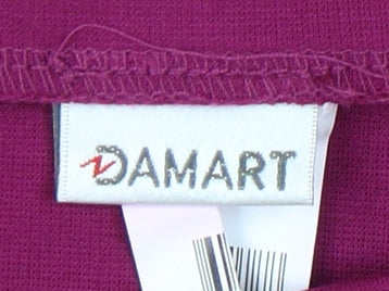 Damart Women’s Purple A-Line Stretch Knee Length Skirt Size 12