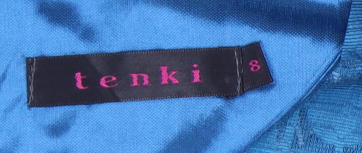 Tenki Women’s Blue Floral Fit & Flare Dress Size 8