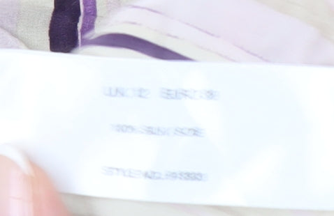 Alexon Womens Multicoloured Striped Blouse Size 12 Collared 3/4 Sleeve