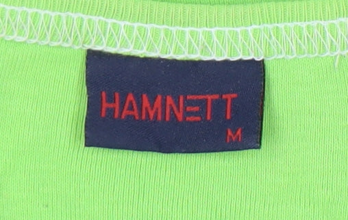Hamnett Women’s Green Cotton Rhinestone Tank Top Size M
