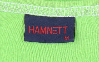 Hamnett Women’s Green Cotton Rhinestone Tank Top Size M