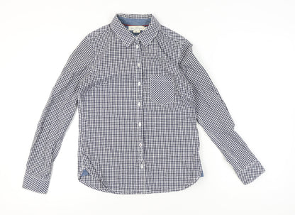 Womens UK Size 8 H&M Blue Classic Button-Up