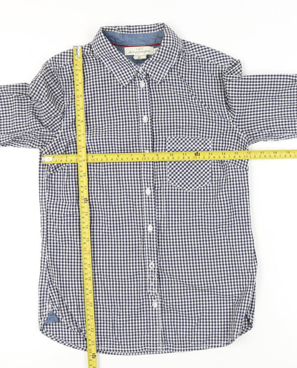 Womens UK Size 8 H&M Blue Classic Button-Up