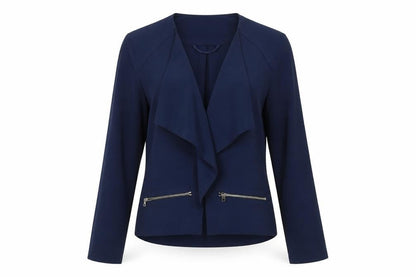 Womens UK Size 10 River Island Blue Basic Jacket