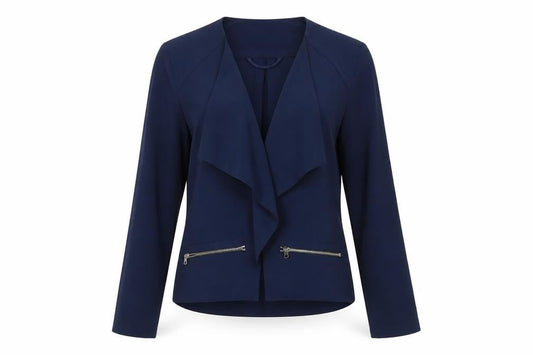 Womens UK Size 10 River Island Blue Basic Jacket