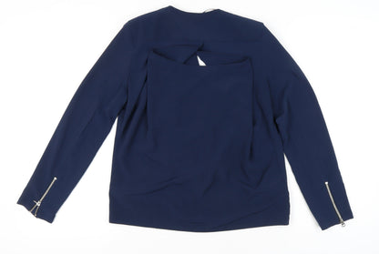 Womens UK Size 10 River Island Blue Basic Jacket
