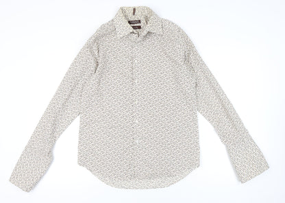 St George by Duffer Men’s Multicoloured Floral Cotton Dress Shirt Size 15