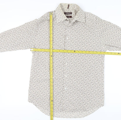 St George by Duffer Men’s Multicoloured Floral Cotton Dress Shirt Size 15