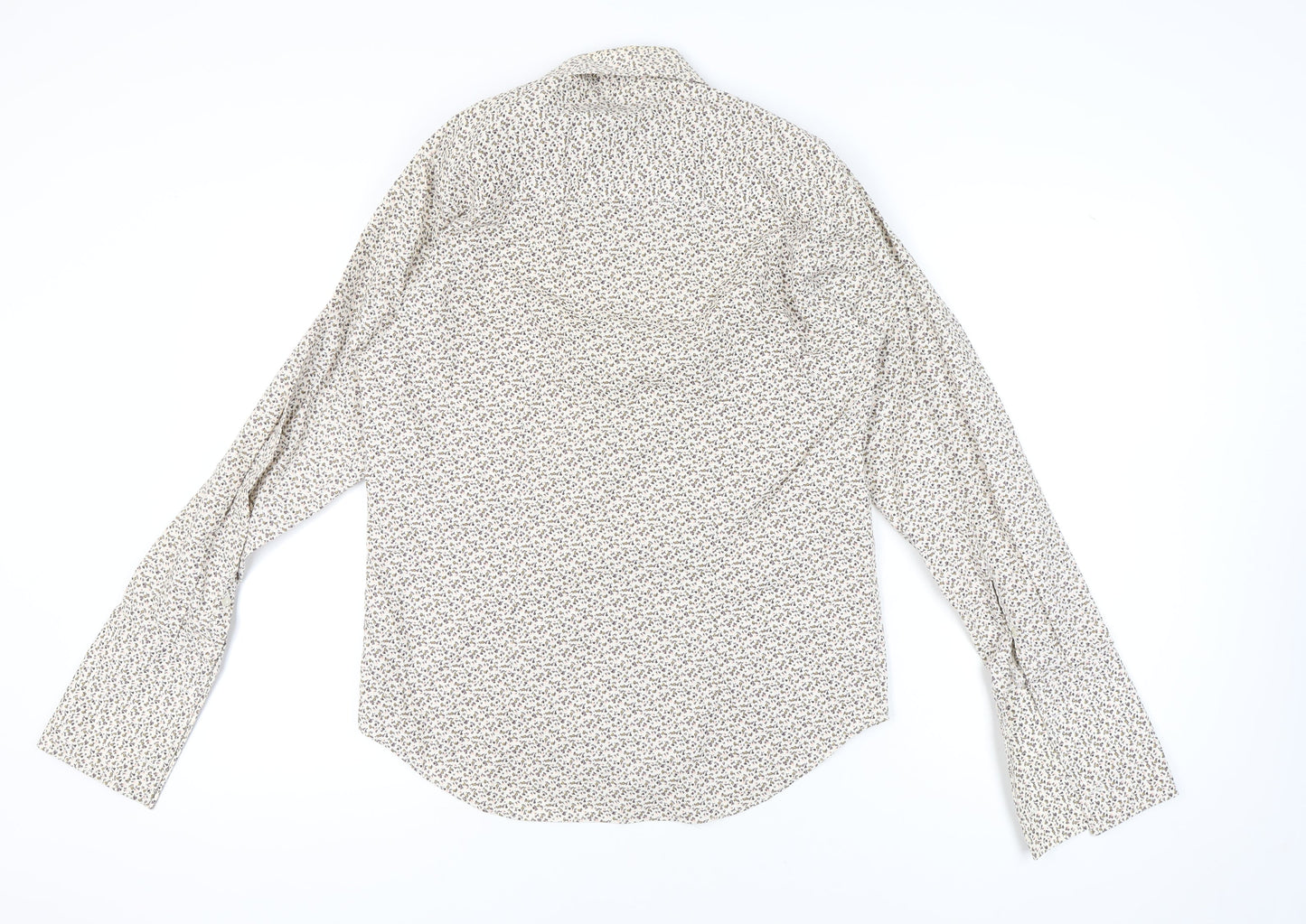 St George by Duffer Men’s Multicoloured Floral Cotton Dress Shirt Size 15