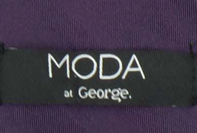 George Women’s Purple Check A-Line Belted Dress Size 16