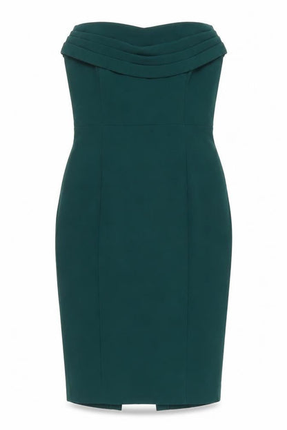 Lavish Alice Women’s Green Strapless Bodycon Sheath Dress UK 8