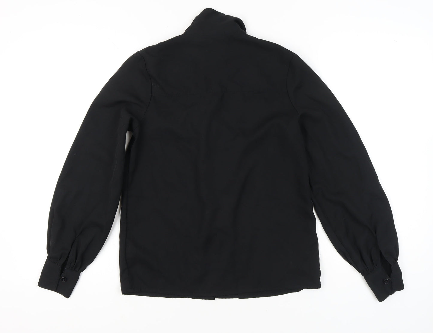 Womens UK Size 6 Very Black Basic Button-Up
