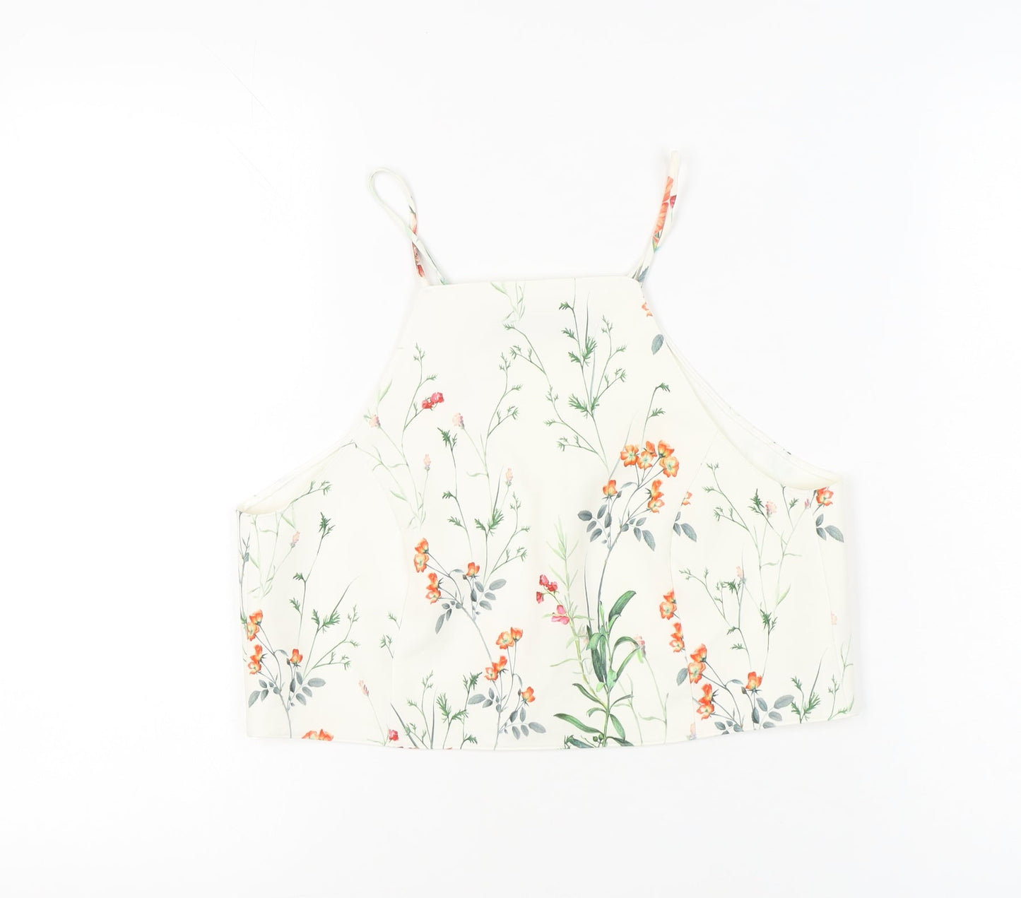 Womens UK Size 12 Zara Ivory Camisole Tank