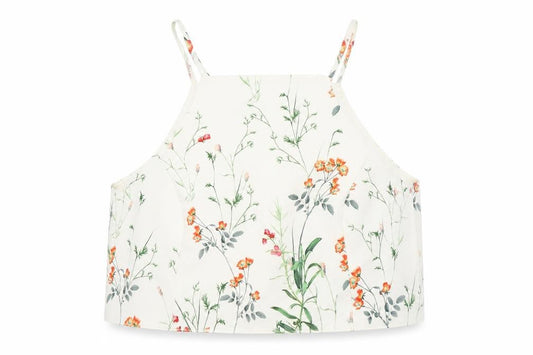 Womens UK Size 12 Zara Ivory Camisole Tank