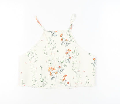 Womens UK Size 12 Zara Ivory Camisole Tank
