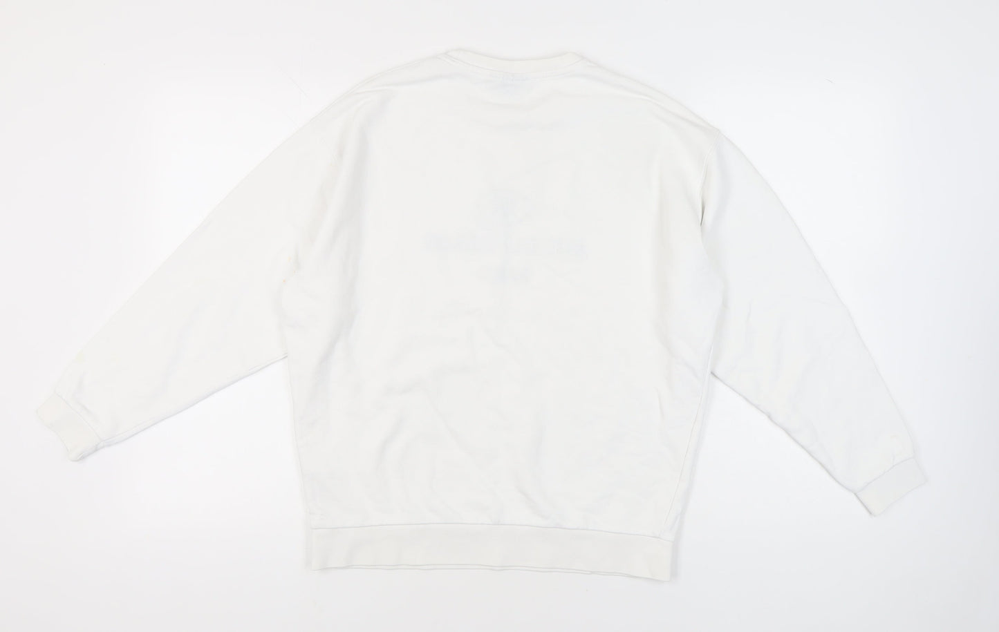 Mens UK Size XS ASOS White Pullover Sweatshirt