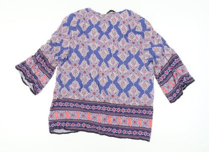 New Look Women's Multicoloured Kimono Blouse Size 14