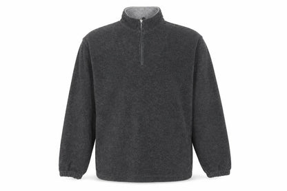 Swordfish Mens Grey XL Fleece Pullover 1/4 Zip Sweatshirt Outdoor