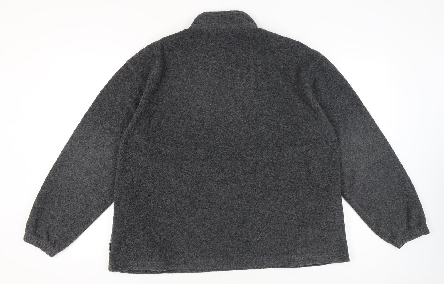 Swordfish Mens Grey XL Fleece Pullover 1/4 Zip Sweatshirt Outdoor