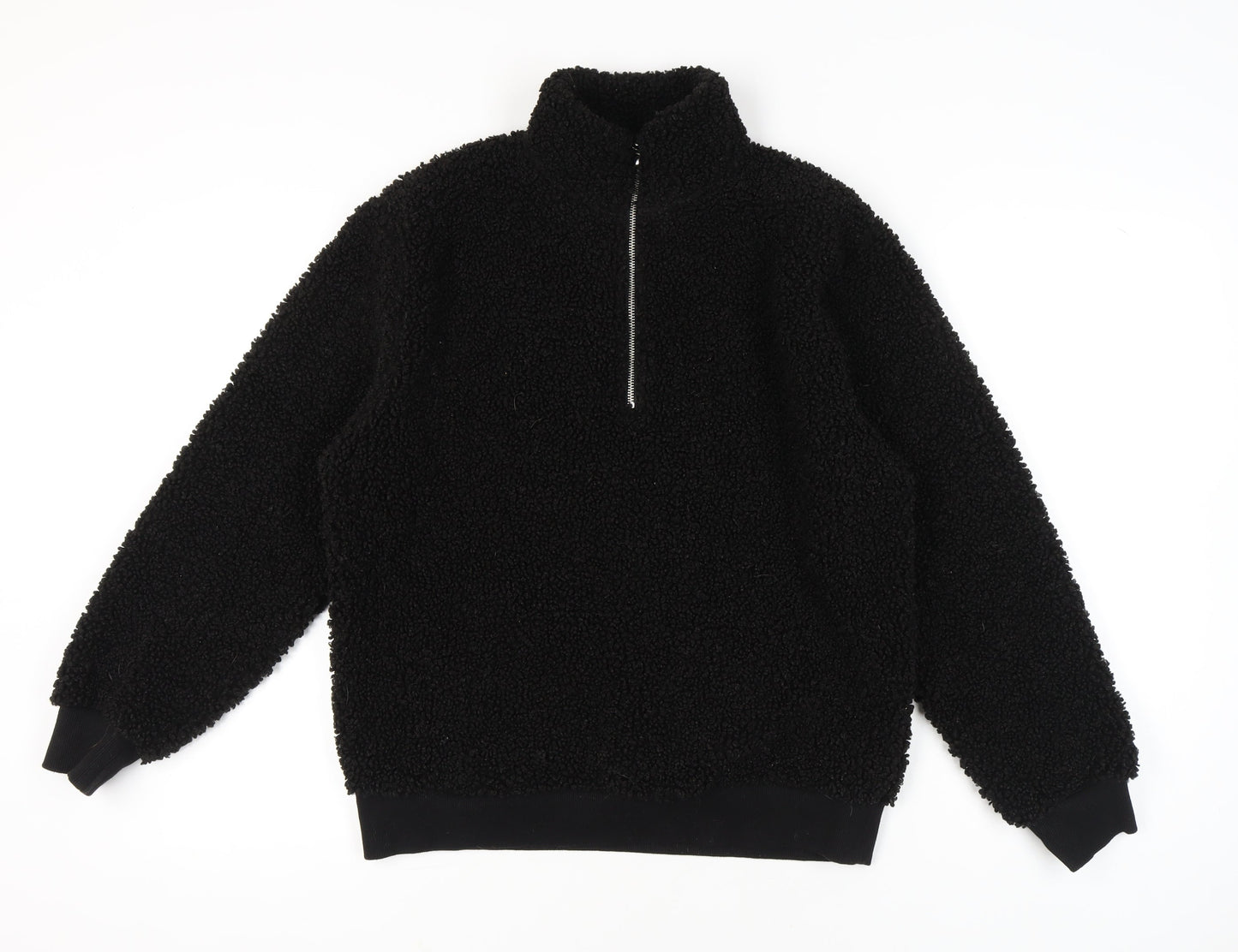 Topman Men’s Black Fleece Pullover Sweatshirt Small