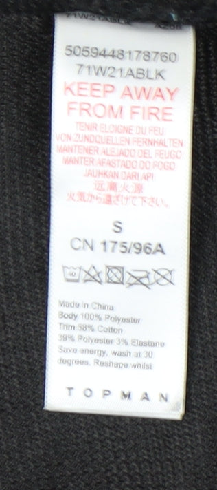 Topman Men’s Black Fleece Pullover Sweatshirt Small