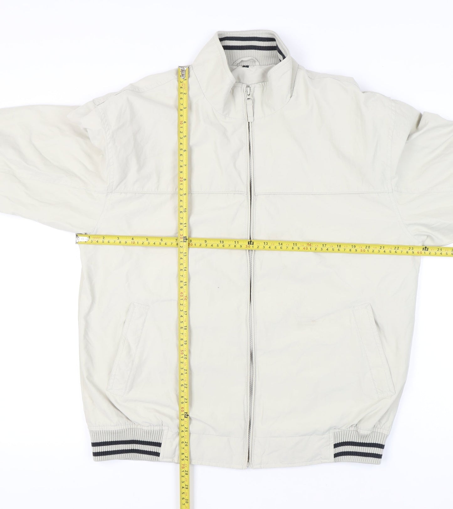 Mens UK Size L Thomas Nash Beige Basic Jacket