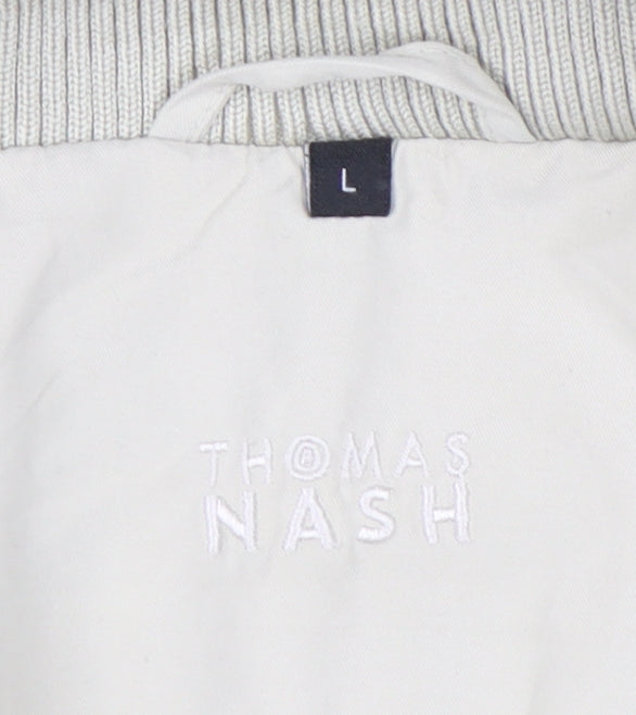 Mens UK Size L Thomas Nash Beige Basic Jacket