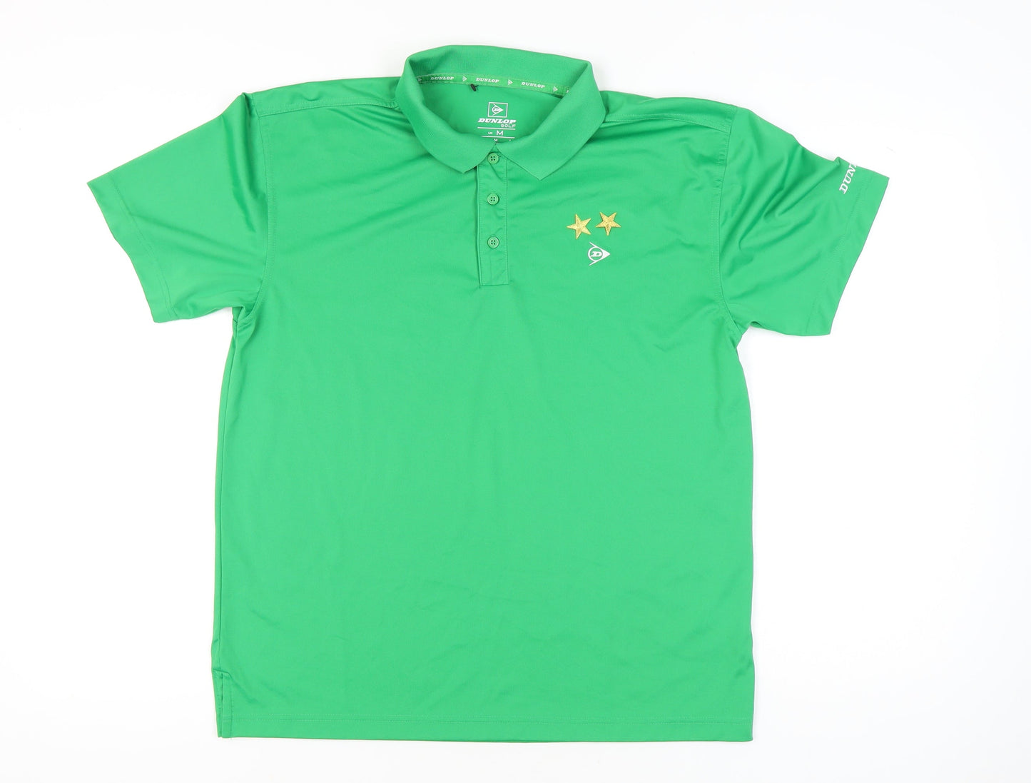 Dunlop Men’s Green Golf Polo Shirt M Short Sleeve Polyester
