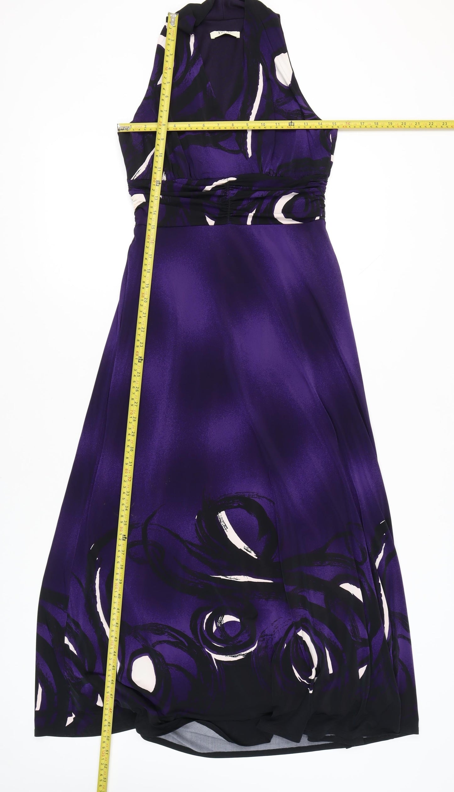 Precis Women’s Purple A-Line Halter Sleeveless Dress Size M