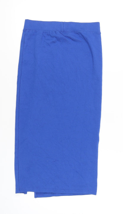 Silkroad Daughters Women’s Blue Midi Pencil Skirt Size 12