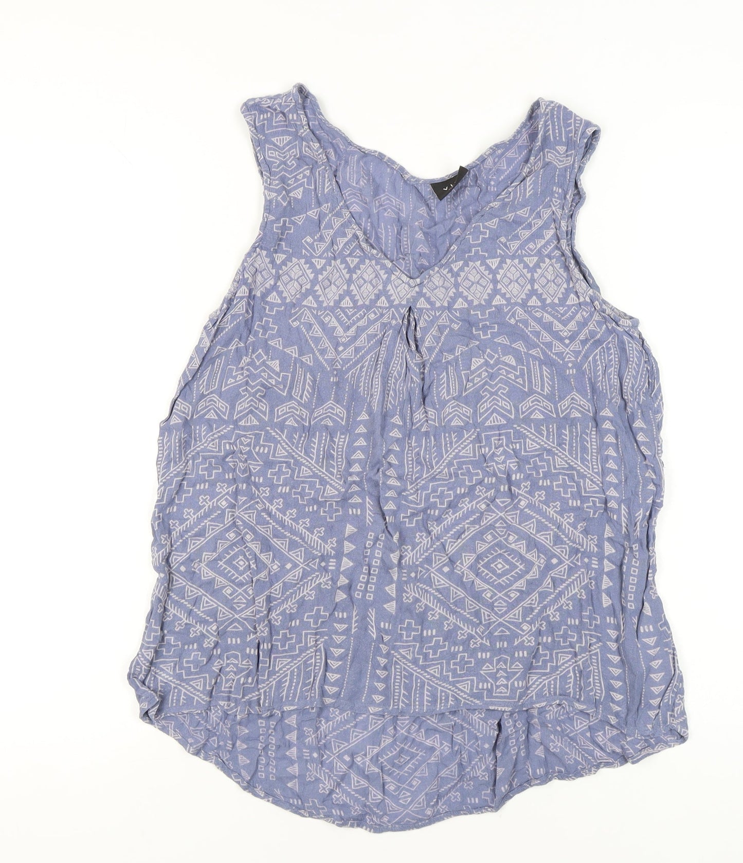 Womens UK Size L VILA Blue Tunic Tank