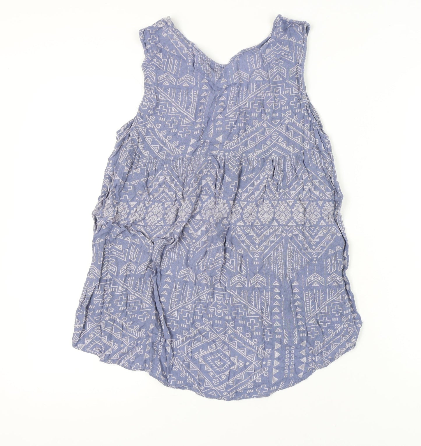 Womens UK Size L VILA Blue Tunic Tank