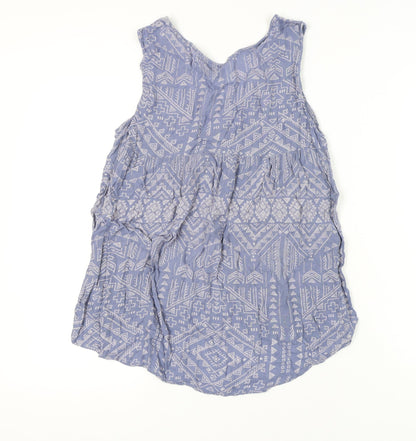 Womens UK Size L VILA Blue Tunic Tank