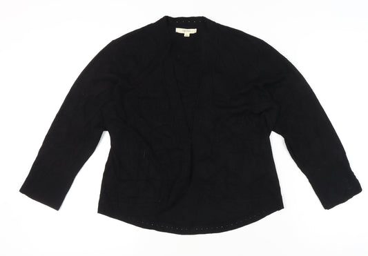Womens UK Size L Peyton Primrose Black Cardigan Jumper