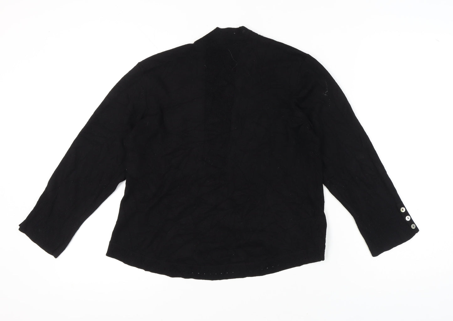Womens UK Size L Peyton Primrose Black Cardigan Jumper