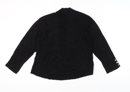 Womens UK Size L Peyton Primrose Black Cardigan Jumper