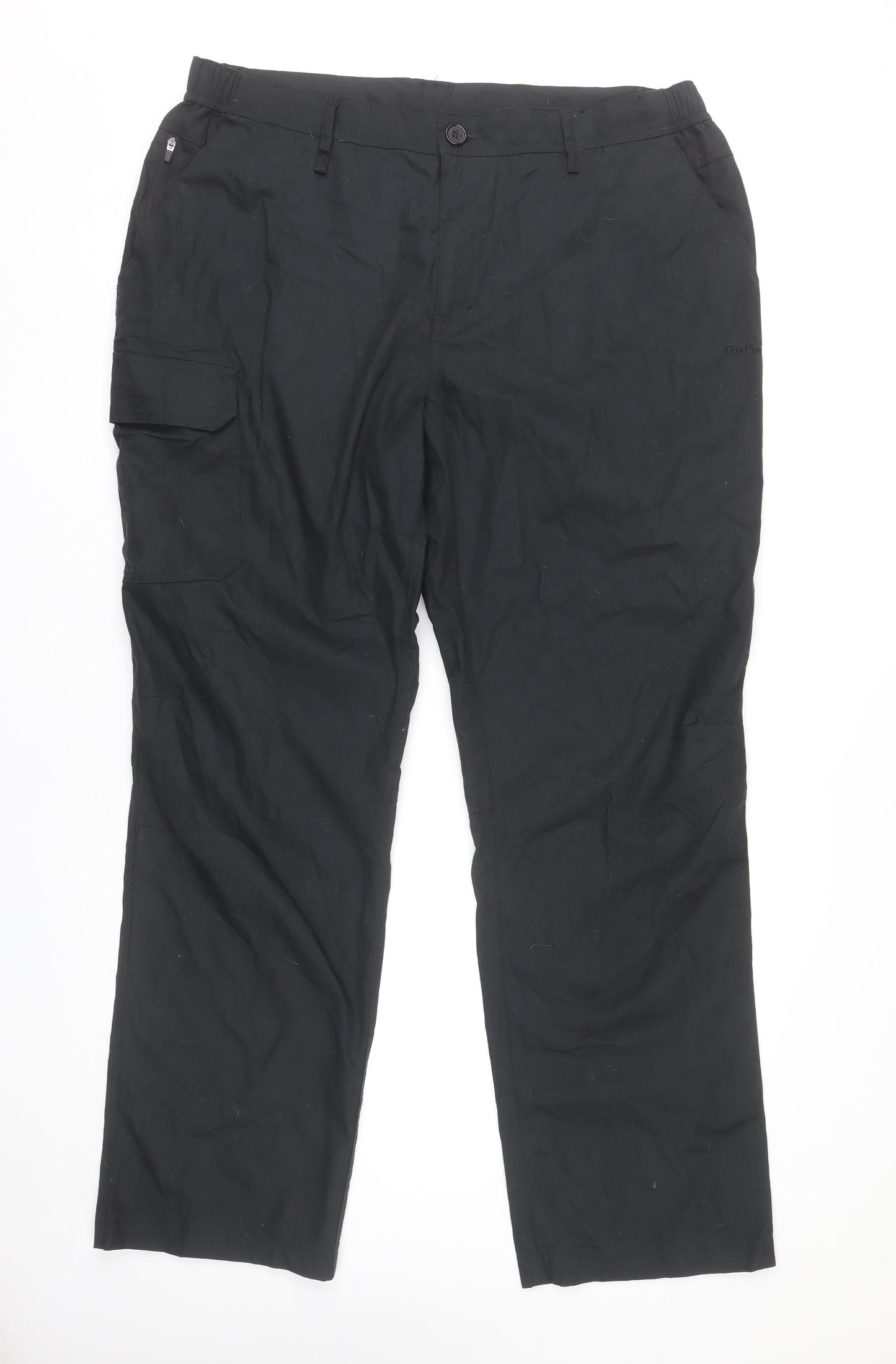 Peter Storm Men’s Black Cargo Trousers 38W 34L Lightweight Workwear