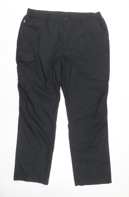 Peter Storm Men’s Black Cargo Trousers 38W 34L Lightweight Workwear