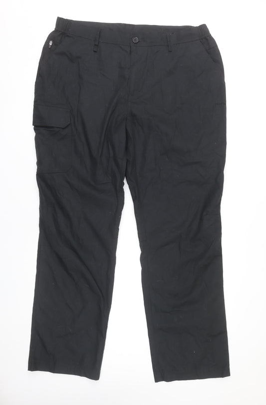 Peter Storm Men’s Black Cargo Trousers 38W 34L Lightweight Workwear