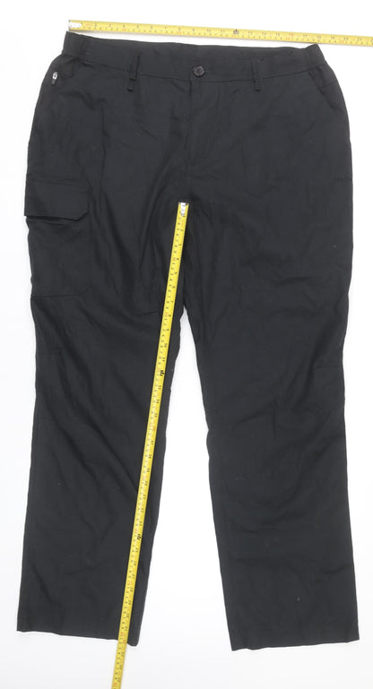 Peter Storm Men’s Black Cargo Trousers 38W 34L Lightweight Workwear