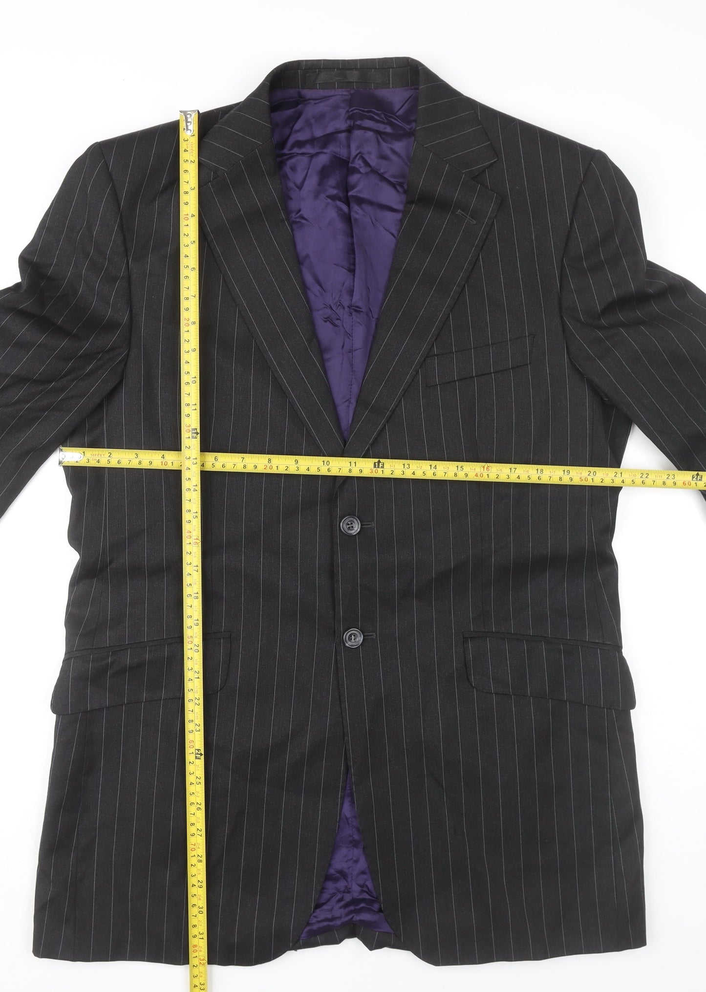 Mens UK Size 40 Marks and Spencer Regular Black Suit Jacket