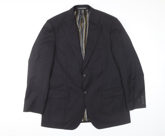 Mens UK Size 42 Greenwoods Elite Regular Black Suit Jacket