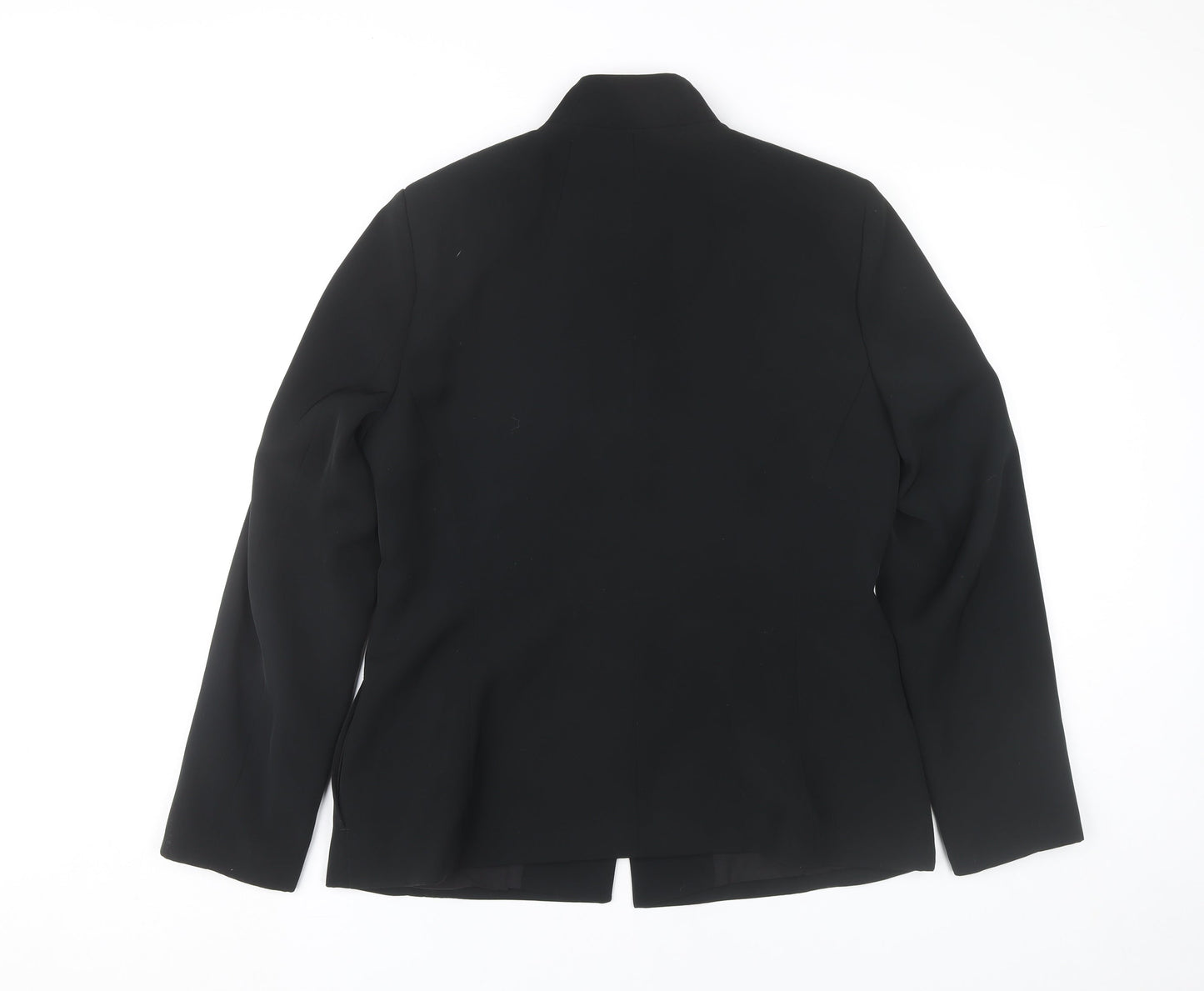 Marks and Spencer Women Black Size 12 Single Breasted Suit Jacket