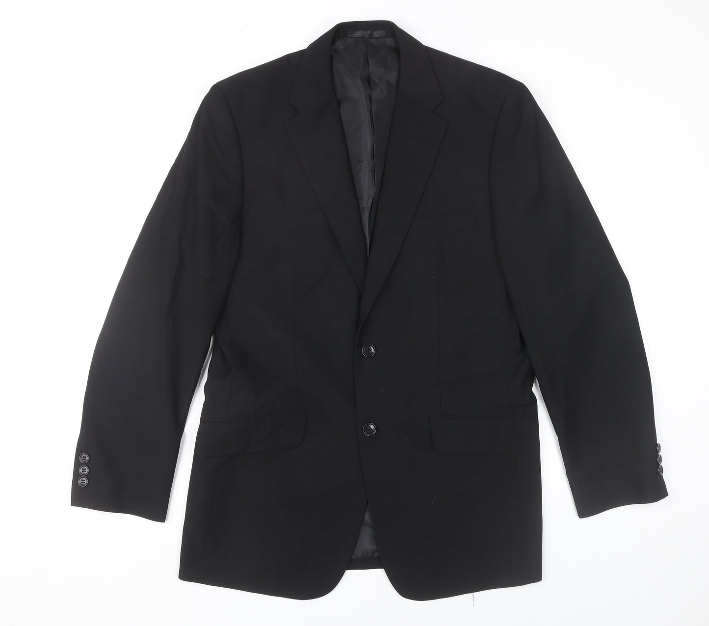 Mens UK Size 38 Burton Regular Black Suit Jacket