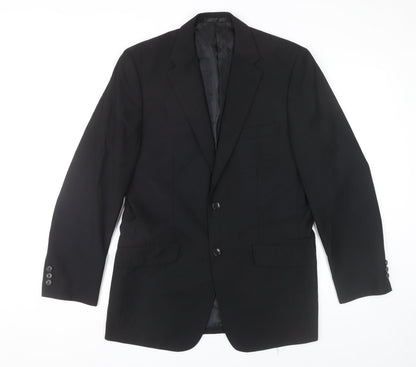 Mens UK Size 38 Burton Regular Black Suit Jacket