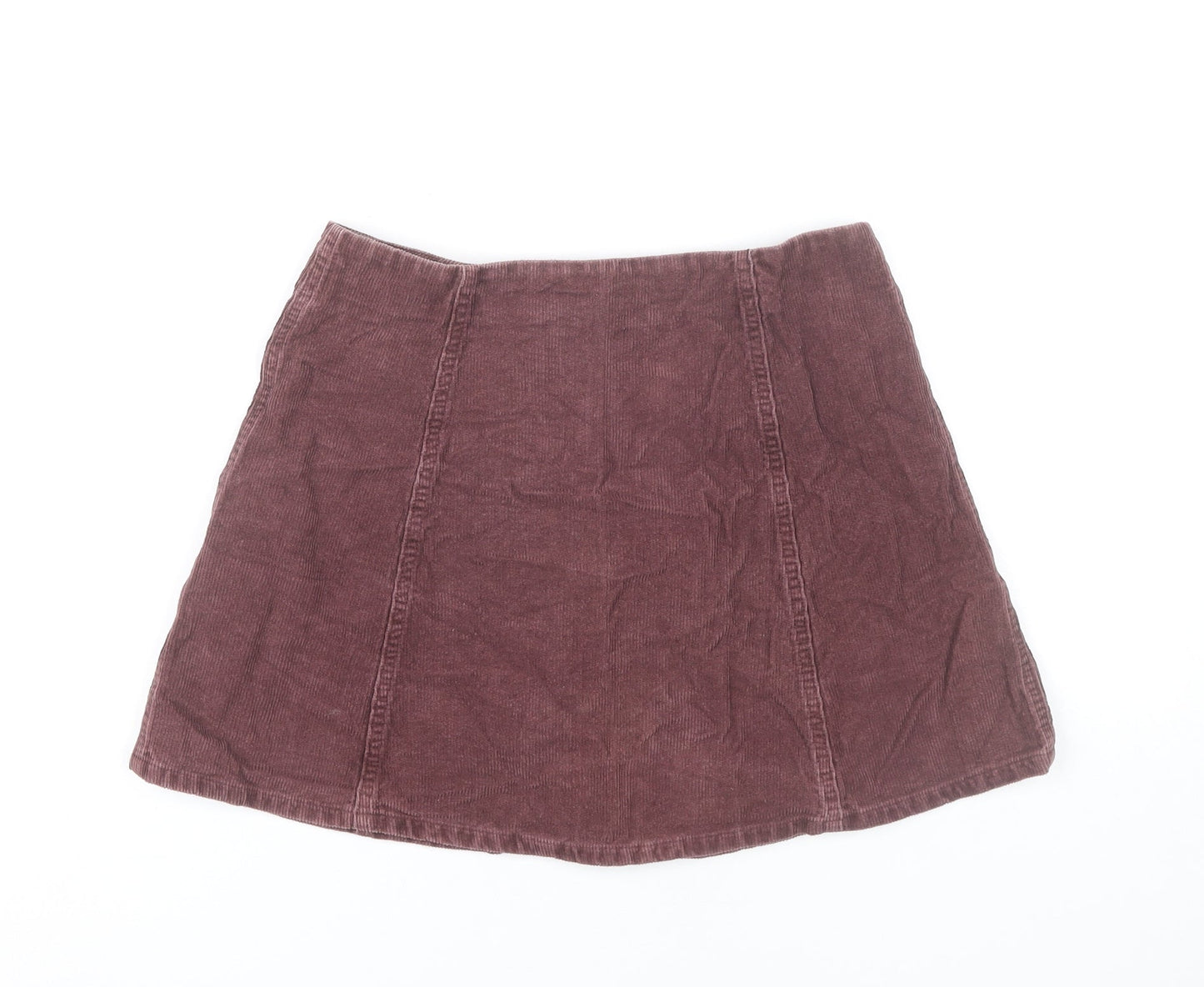 Hearts & Bows Women’s Brown Corduroy A-Line Skirt UK 10