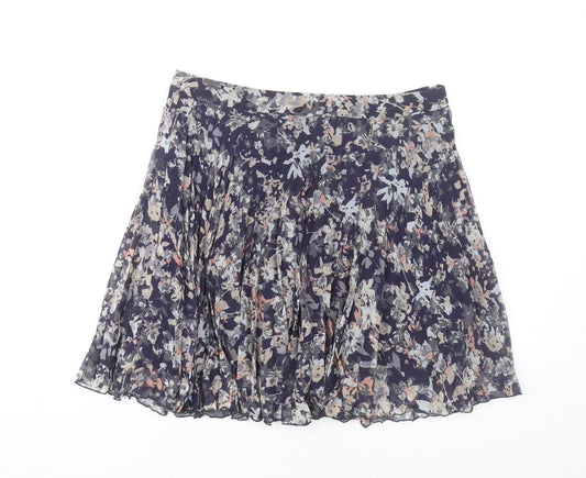 Next Women’s Multicoloured Pleated Floral Skirt Size 8