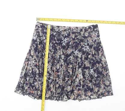 Next Women’s Multicoloured Pleated Floral Skirt Size 8