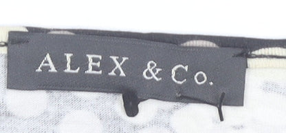 Alex & Co. Women’s Black Polka Dot Midi Wrap Dress Size 10